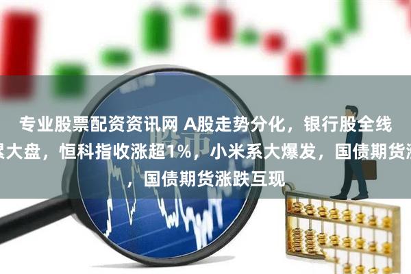 专业股票配资资讯网 A股走势分化，银行股全线下跌拖累大盘，恒科指收涨超1%，小米系大爆发，国债期货涨跌互现